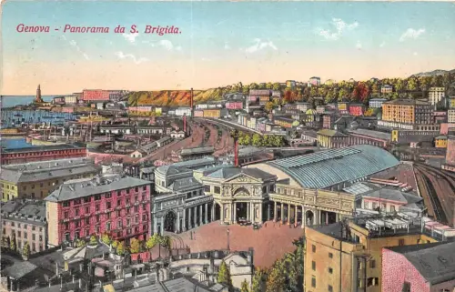 Br35286 Genova Panorama da S. Brigida italy