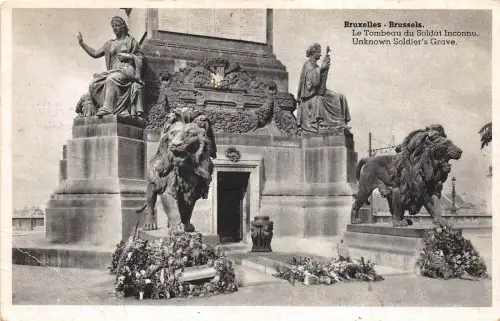 B4031 Belgien Bruxelles le tombeau du soldat inconnu u front/back scan