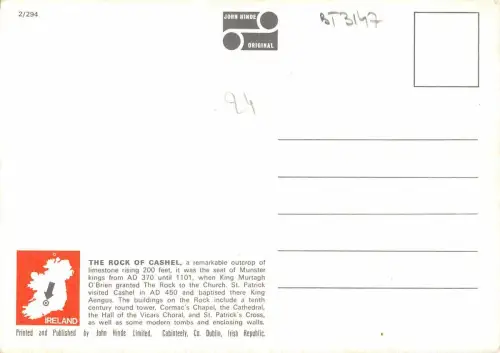 BT3147 The Rock of Cashel Ireland