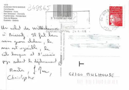 B49865 Baskenland Boote Bateaux Multiviews Frankreich