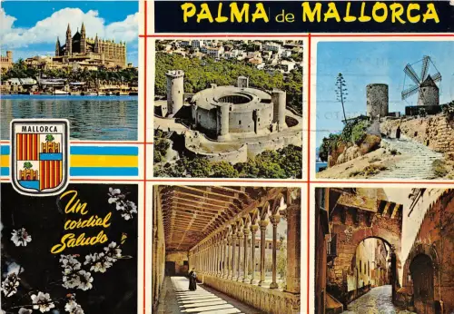 B48219 Palma de Mallorca Moulin A Vent Windmühle Multiviews Spanien