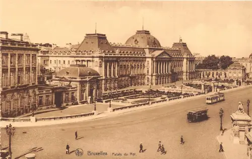 Br35036 Bruxelles Palais du Roi Tramway belgien