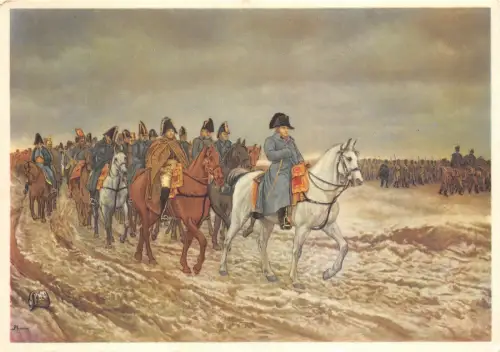 Br21999 Campagne de france J L E Meissonnier Ecole Francaise Gemälde Postkarte