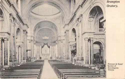 uk26534 brompton oratory london real photo uk