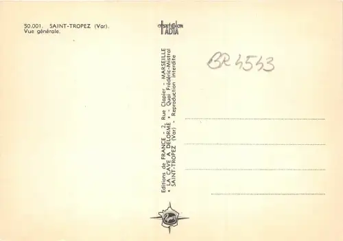 BR4543 Vue generale, Saint Tropez Frankreich