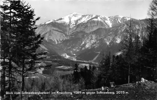 B68623 Österreich Schneenergbankerl am Kreuzbrg