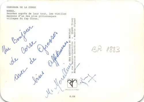 BR1883 Frankreich La Corse Nonza