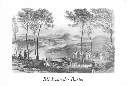 B47924 Bastei Ansicht Deutschland
