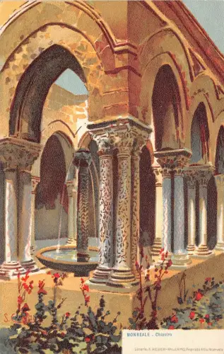 B4956 Monreale Palermo Chiostro Front/Back Scan