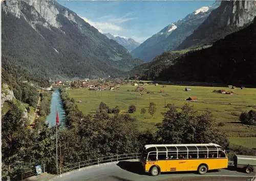B75555 Innertkirchen postkurs meiringen aareschlucht schweiz