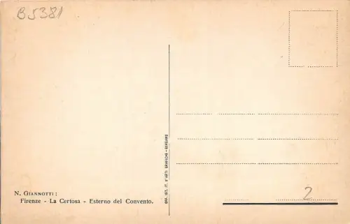 B5381 Firenze La Certosa