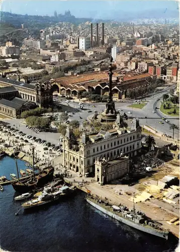 BG6119 barcelona puerta de la praz ship bateaux spain