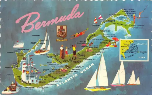 BC60147 Karten Cartes geographiques Bermuda