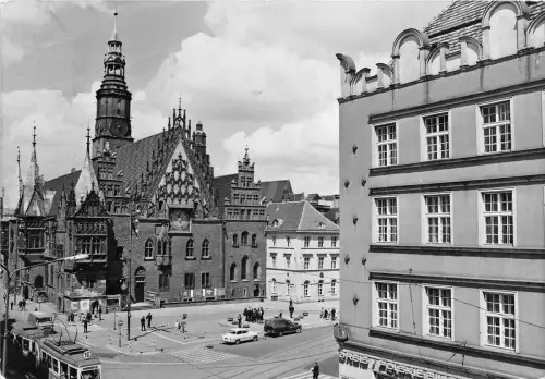 B26017 Alte Straßenbahn Tramway Chemin de fer Seilbahn Breslau