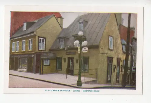 B77712 la maison montcalm quebec canada scan front/back image