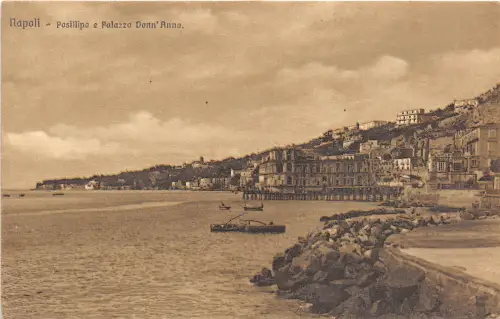 B39559 Napoli Posilipa e Palazza Donn Anna italy