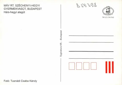 BC59398 Zug MAV Rt Szechenyi Hegyi Gyermekvasut Budapest Eisenbahn chemin a fer