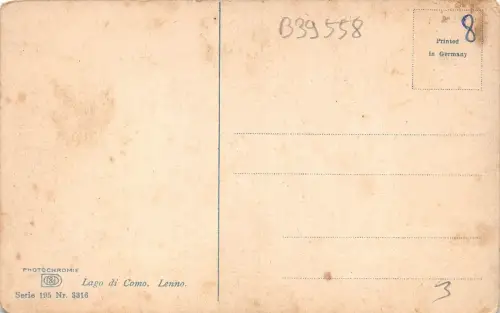 B39558 Lago di Como Lenno Italien