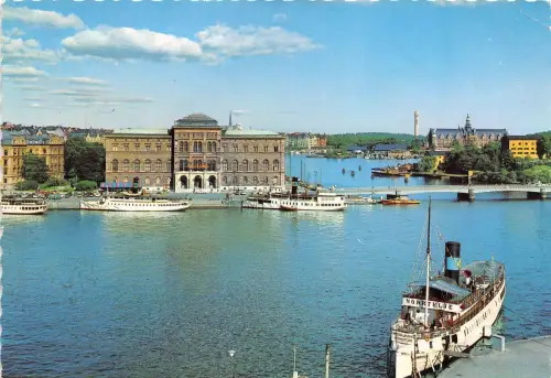 B83692 Stockholm der Hafen und das Nationalmuseumsschiff Schweden