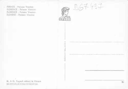 B67497 Italia Firenze Palazzo Vecchio italy