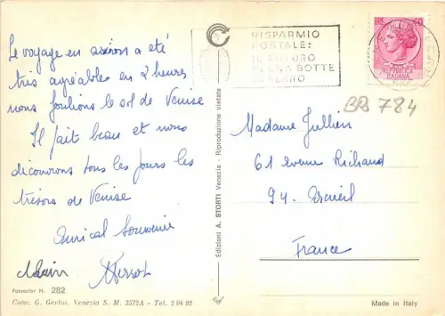 BR784 Italia Gondole sulla Laguna multivues italy