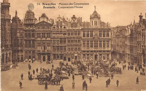 B38830 c Corporation Houses Bruxelles belgium