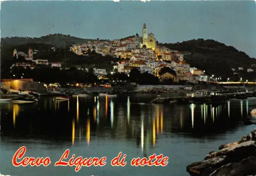 B33389 Cervo Ligure Caracteristica Blick vom Meer Italien
