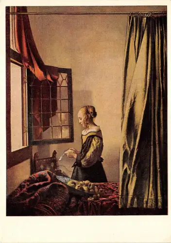 B40495 Brieflesendes Madchen Gemaldegalerie Dresden keine Druckkarte