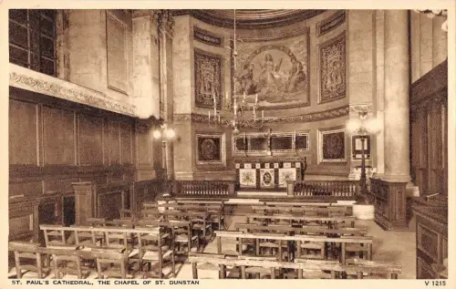BR80460 st paul s cathedral the chapel of st dunstan london uk