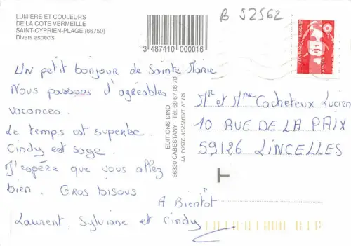 B52562 St Cyprien Plage Boote Bateaux Multi Vues Frankreich