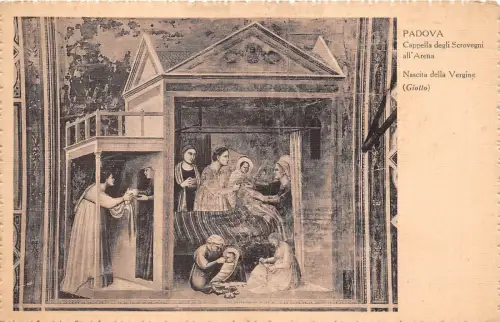 B6881 Arts Peintures Padova Cappella degli Scrovegni nascita della Vergine