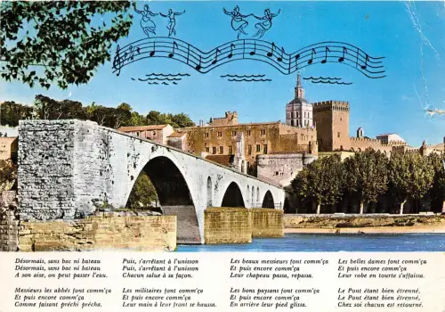 BR2838 Avignon Le Pont sy Benezet et le Palis der papes france