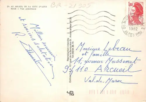 BR21905 Nice vue generale france