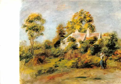 B75075 Landschaft mit Figuren auguste renoir das Kunstmuseum Gemälde Postkarte