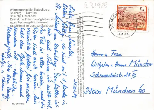 B31989 Wintersportgebiet Katschberg Österreich