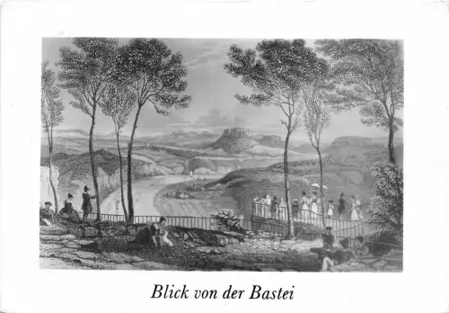 B69747 Deutschland Bastei Kunst Reproduktion