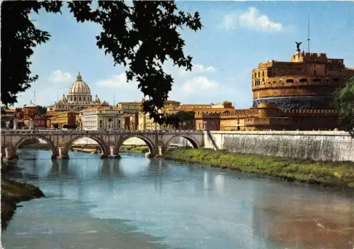 BG17836 roma ponte e castel s angelo italy