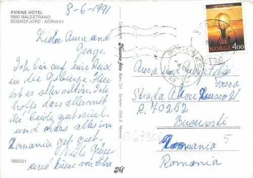 B67306 Norwegen Kvikne's Hotel Balholm