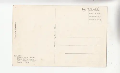 BF32466 piazza della scala roma italy front/back image