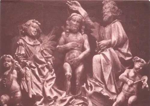 B40461 Es ist gesunder zu hoffen und das Mogliche zu schaffen Skulptur Postkarte