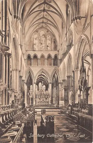 BR58268 Chor East Salisbury Cathedral UK