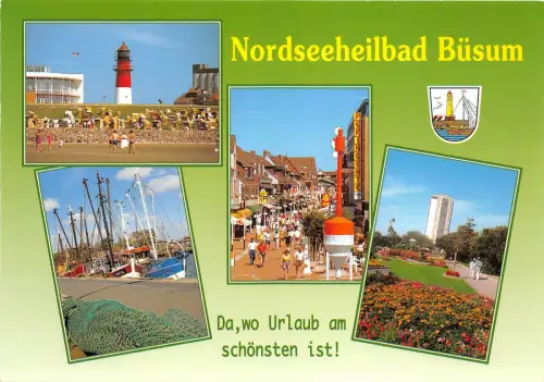 BG9986 Leuchtturm Schiff Bateaux Nordseeheilbad Busum Germany