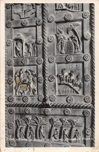 B6549 Italien Pisa Grandi Gallerie di Sculture Porta in bronzo del Duomo Bonanno P