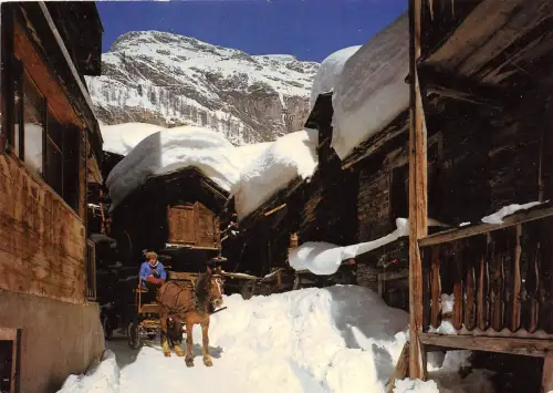B84150 alte gasse in zermatt schweiz