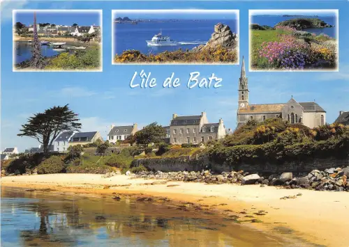 B51790 Ile De Batz:e Port les Plages et l`Eglise france