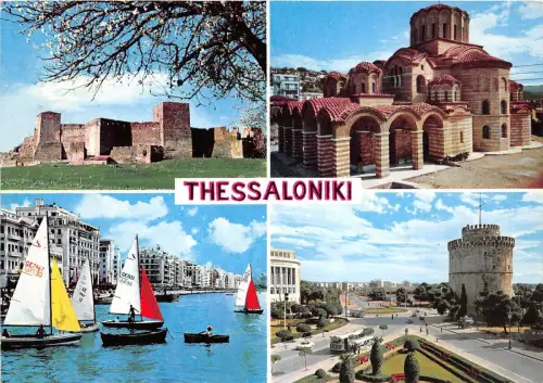 B47835 Thessaloniki Boote Bateaux Autobus Multiviews Griechenland