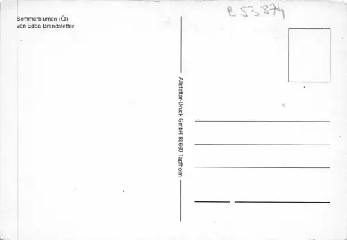 B53874 Sommerblumen von Edda Brandstetter Blumen Fleurmalerei