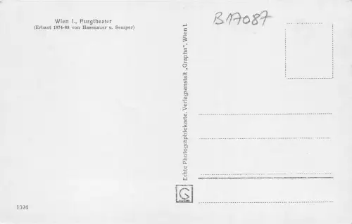 B17087 Wien Burgthater Österreich