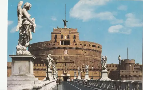 BF23223 roma ponte e castel s angelo italy front/back image