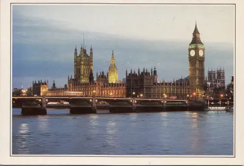 BF15221 london beyond westiminister bridge united kingdom front/back image